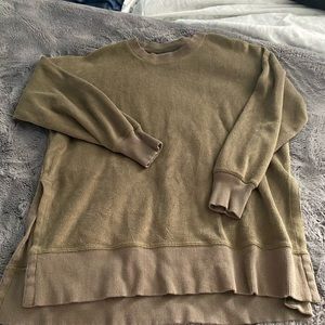Green dessert sweatshirt oversized